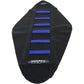 SDG 6-Ribbed Seat Cover - Blue Ribs/Black Top/Black Sides 95939BK