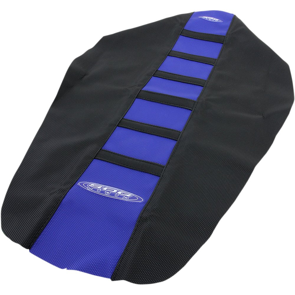 SDG 6-Ribbed Seat Cover - Black Ribs/Blue Top/Black Sides 95938KBK