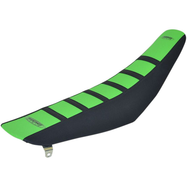 SDG 6-Ribbed Seat Cover - Black Ribs/Green Top/Black Sides 95936KGK