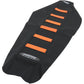 SDG 6-Ribbed Seat Cover - Orange Ribs/Black Top/Black Sides 95940OK