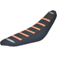 SDG 6-Ribbed Seat Cover - Orange Ribs/Black Top/Black Sides 95929OK