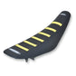SDG 6-Ribbed Seat Cover - Yellow Ribs/Black Top/Black Sides 95925YK