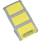 SDG 6-Ribbed Seat Cover - Gray Ribs/Yellow Tip/Gray Sides 95925XYX