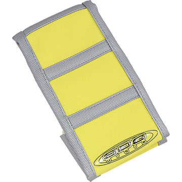 SDG 6-Ribbed Seat Cover - Gray Ribs/Yellow Tip/Gray Sides 95925XYX