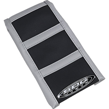 SDG 6-Ribbed Seat Cover - Gray Ribs/Black Top/Gray Sides 95940XKX