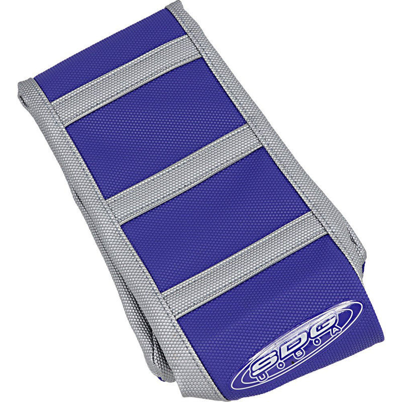 SDG 6-Ribbed Seat Cover - Gray Ribs/Blue Top/Gray Sides 95945XBX