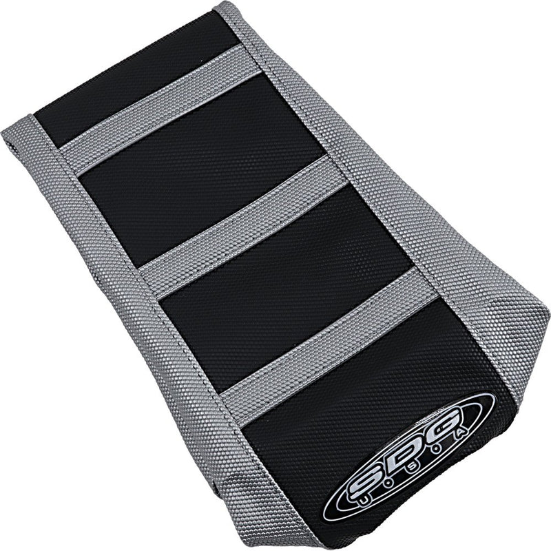 SDG 6-Ribbed Seat Cover - Gray Ribs/Black Top/Gray Sides 95945XKX