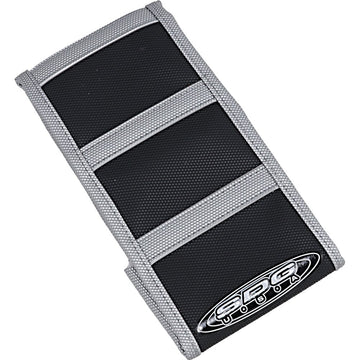 SDG 6-Ribbed Seat Cover - Gray Ribs/Black Top/Gray Sides 95910XKX