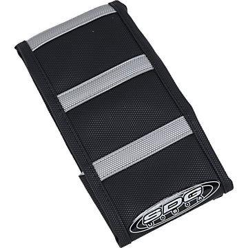 SDG 6-Ribbed Seat Cover - Grey Ribs/Black Top/Black Sides 95943XK