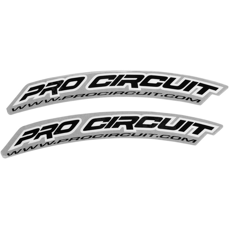 Pro Circuit Front Fender Decal - .Com - Black DC0005