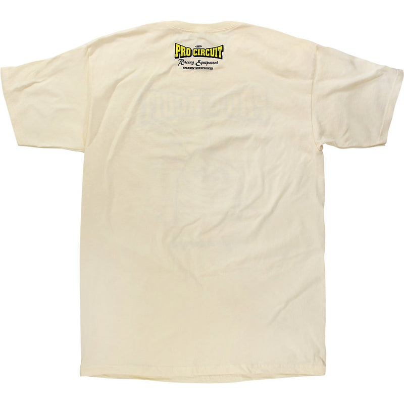 Pro Circuit Spark Plug T-Shirt - Cream - Small 6431750-010