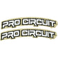 PRO CIRCUIT Font Fender Decal - Retro - White DC0010-RETRO