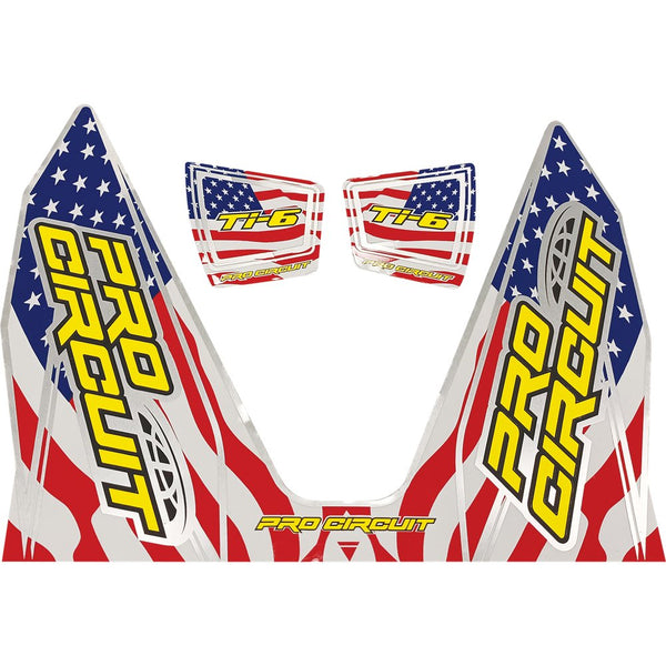 Pro Circuit Ti-6 Decal - Stars and Stripes DC22TI6-SS