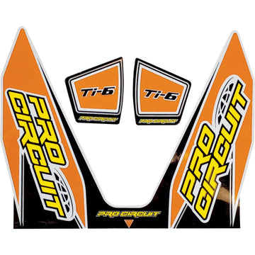 PRO CIRCUIT Ti-6 Decal - Orange DC22TI6-ORANGE