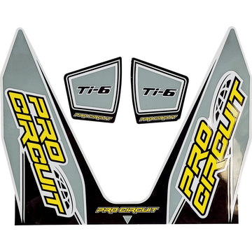 PRO CIRCUIT Ti-6 Decal - Gray DC22TI6-GRAY