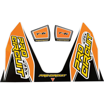 PRO CIRCUIT T-6 Decal - Orange DC22T6-ORANGE