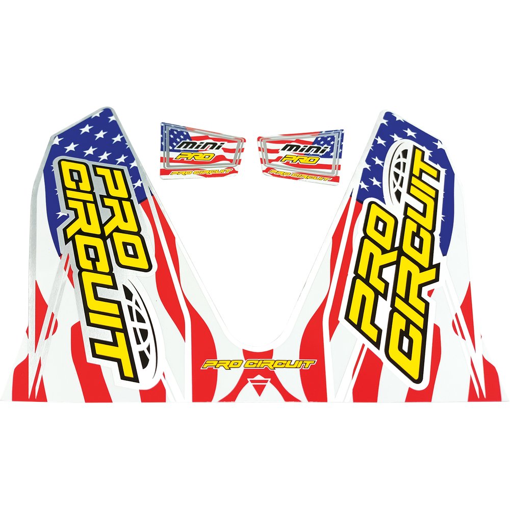 PRO CIRCUIT T-6 Mini/Dual Decal - Stars and Stripes D22MINI-SS