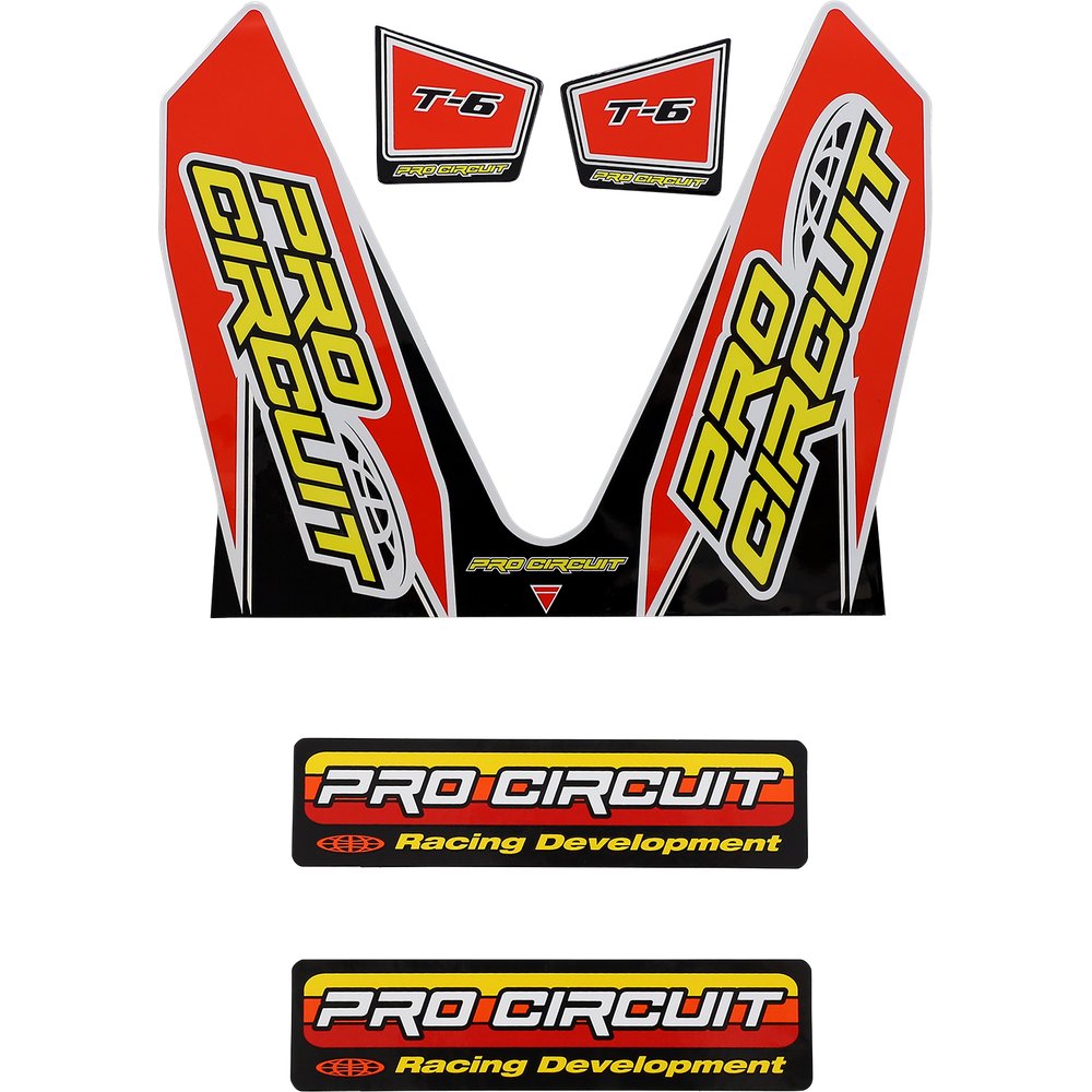 PRO CIRCUIT T-6 Mini Decal - Red DC22MINI