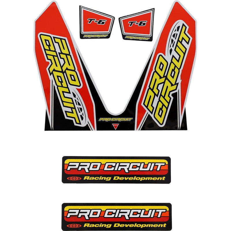 Pro Circuit T-6 Mini Decal - Red DC22MINI