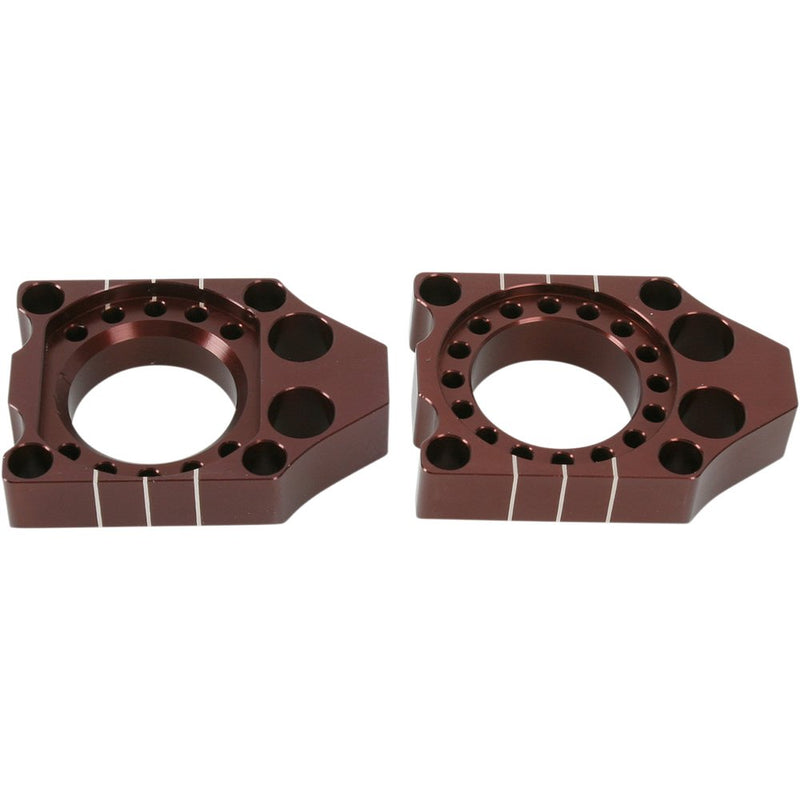 Pro Circuit Axle Blocks - Brown - Kawasaki/Suzuki KAB03