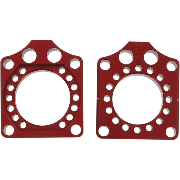 Pro Circuit Axle Blocks - Red - Honda HAB09