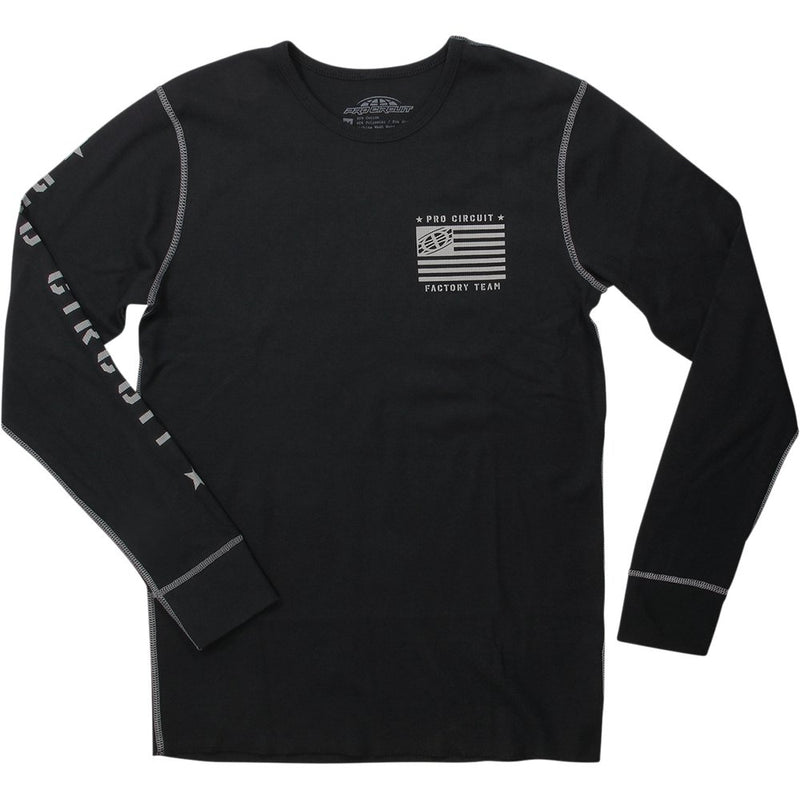 Pro Circuit Thermal Long-Sleeve T-Shirt - Black - Large 6412101-030