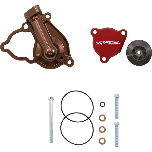 Pro Circuit Water Pump Cover with Impeller - Kawasaki WPK21250