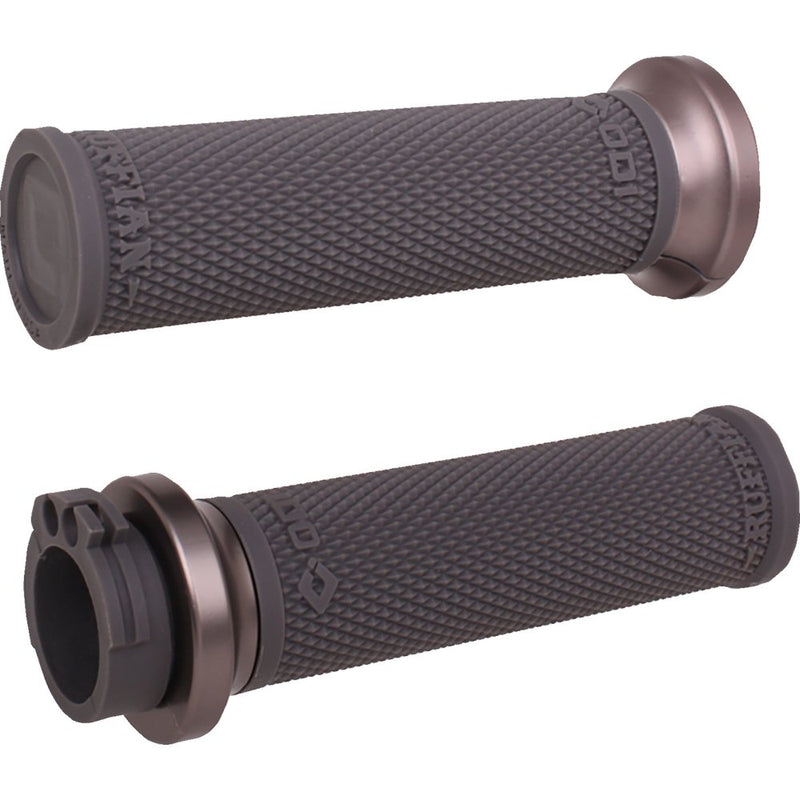 Odi Ruffian Lock-On Street Grips - Cable - Black/Gunmetal V30HCWH-H