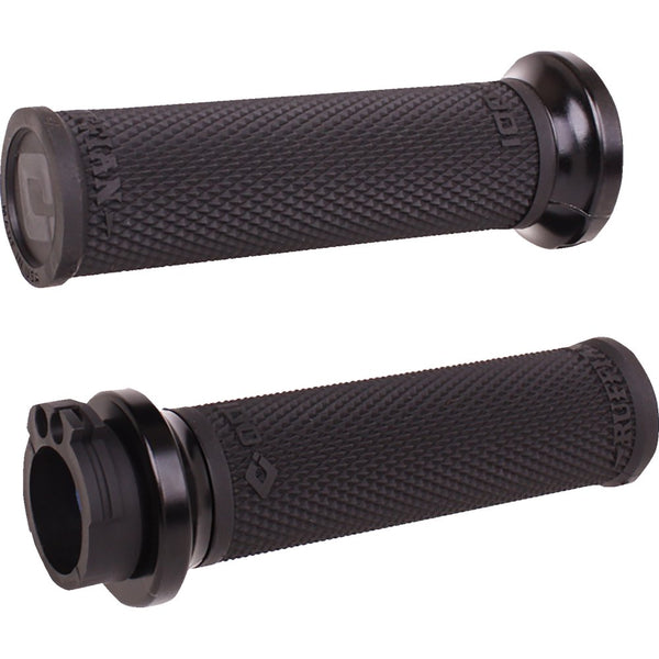 Odi Ruffian Lock-On Street Grips - Cable - Black/Black V30HCWB-B