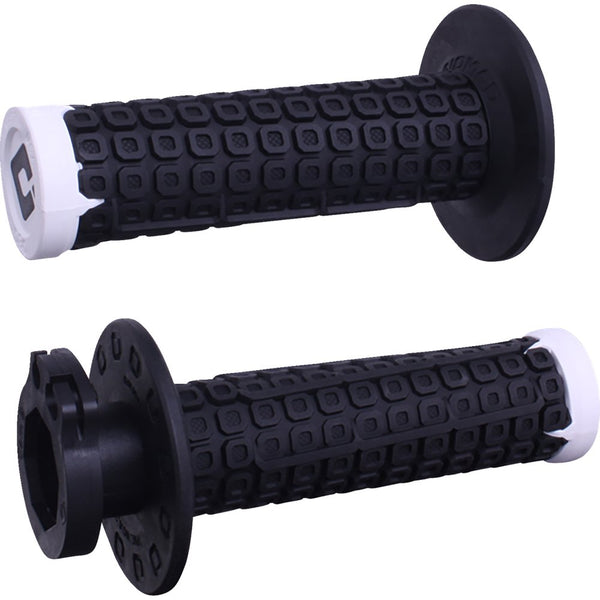Odi Nomad Lock-On Grips - Off-Road - Black/White/Silver H36NDBW