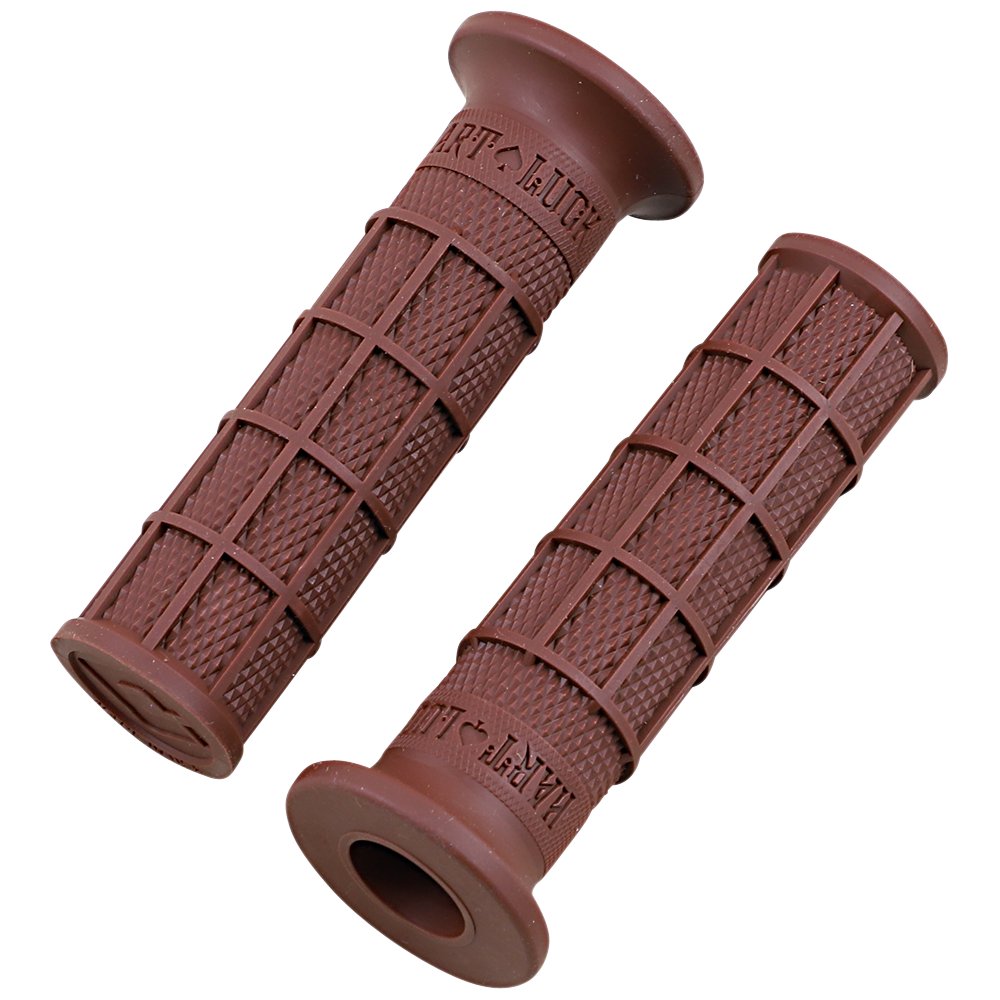 ODI Hart-Luck Signature Full-Waffle Slip-On Grips - Brown V02FWBN