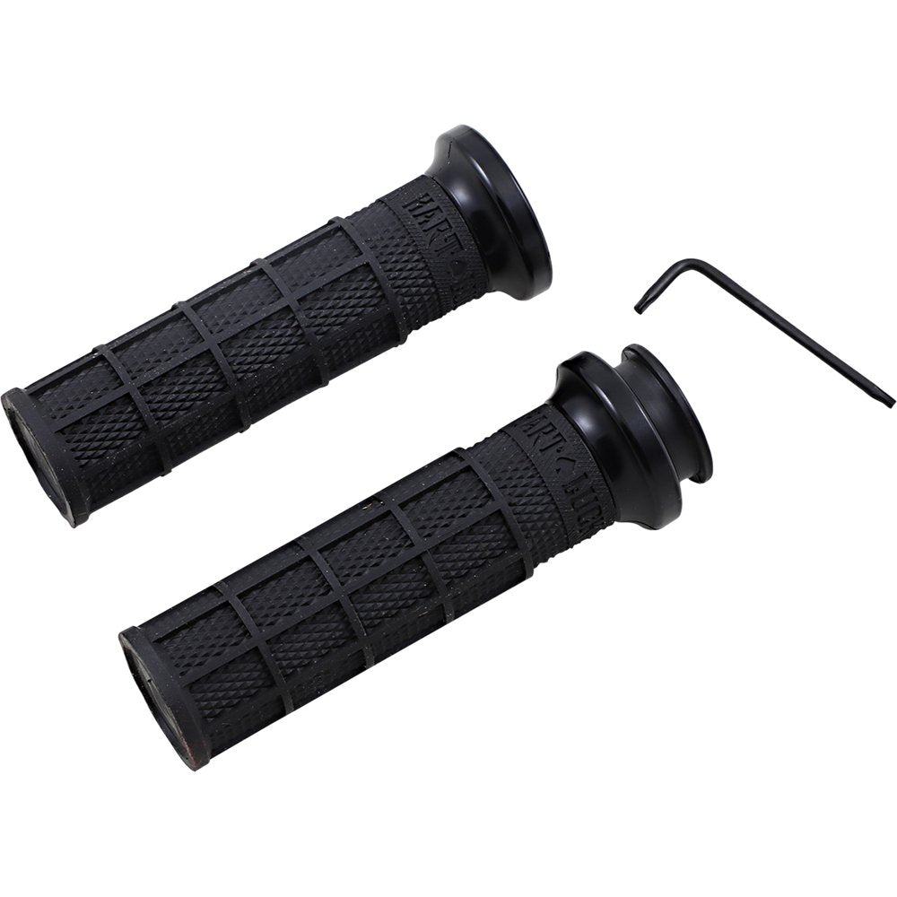 ODI Hart-Luck Signature V-Twin Lock-On* Grips for Indian - Black/Black V31ITW-BB-B