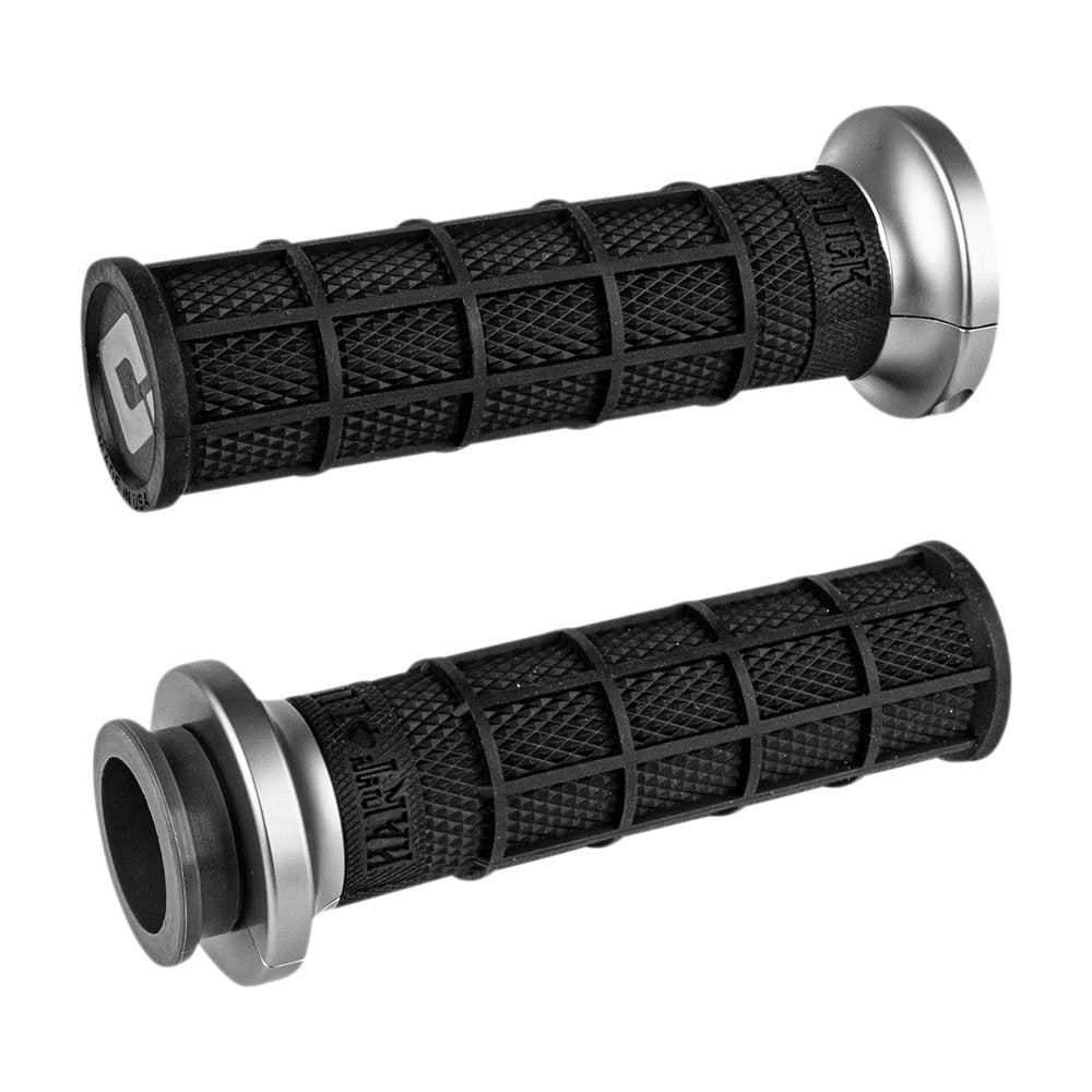 ODI Hart-Luck Signature V-Twin Lock-On* Grips - TBW - Black/Gunmetal V31HTW-BH-H