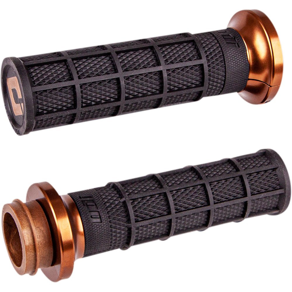 ODI Hart-Luck Signature V-Twin Lock-On* Grips - Cable - Black/Bronze V31HCW-BZ-Z