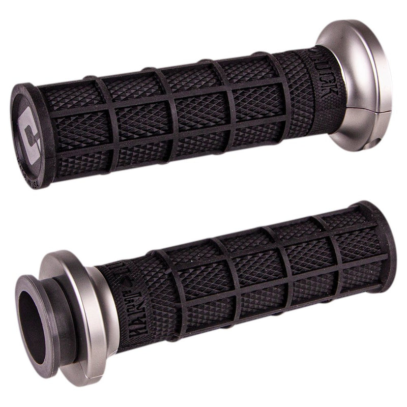 Odi Hart-Luck Signature V-Twin Lock-On* Grips - Cable - Black/Gunmetal V31HCW-BH-H