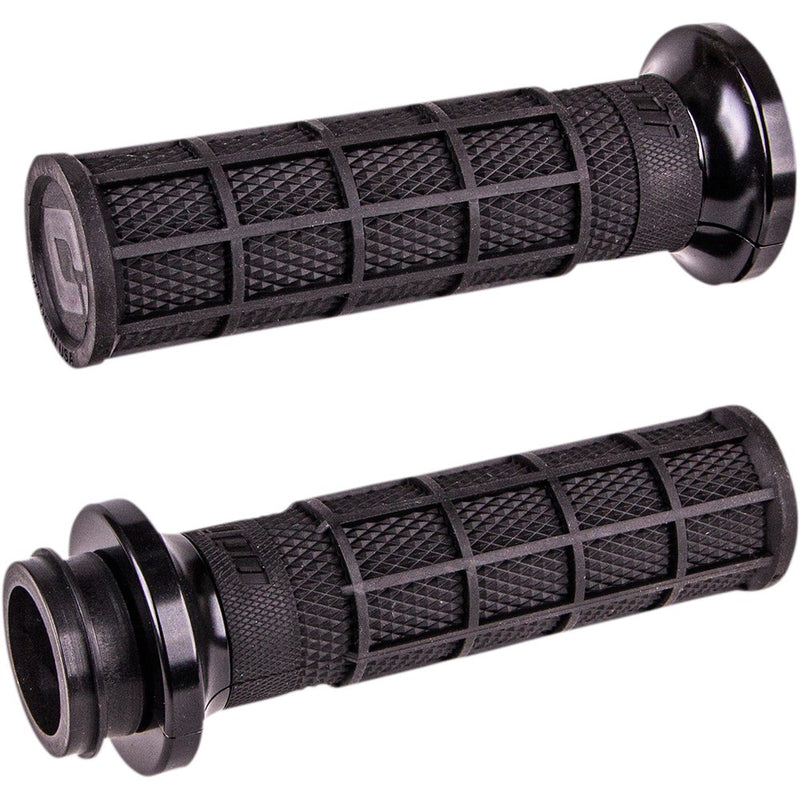 Odi Hart-Luck Signature V-Twin Lock-On* Grips - Cable - Black/Black V31HCW-BB-B