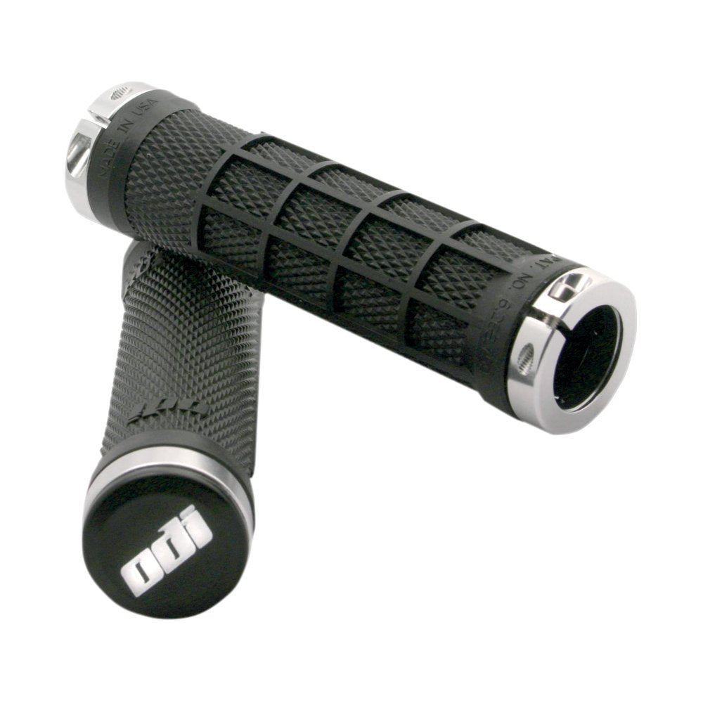 ODI Ruffian Half Waffle Lock-On ATV Grips - Black J32RFB-S