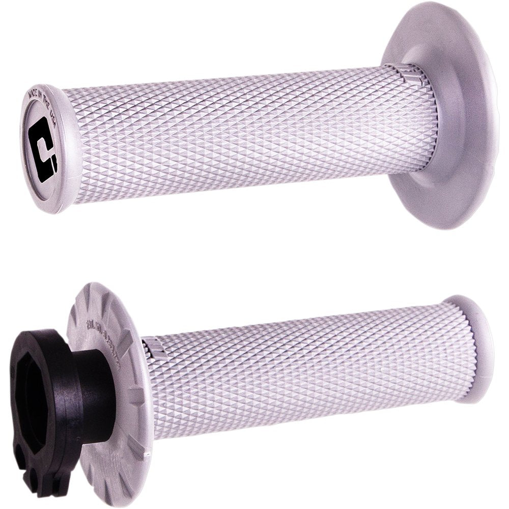 ODI V2 Lock-On No-Waffle Grips - White H36NWSW