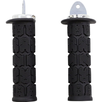 ODI Rogue ATV/PWC Grips - Black/Silver J33RGB-S