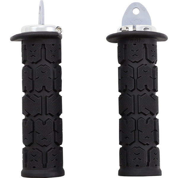 Odi Rogue ATV/PWC Grips - Black/Silver J33RGB-S