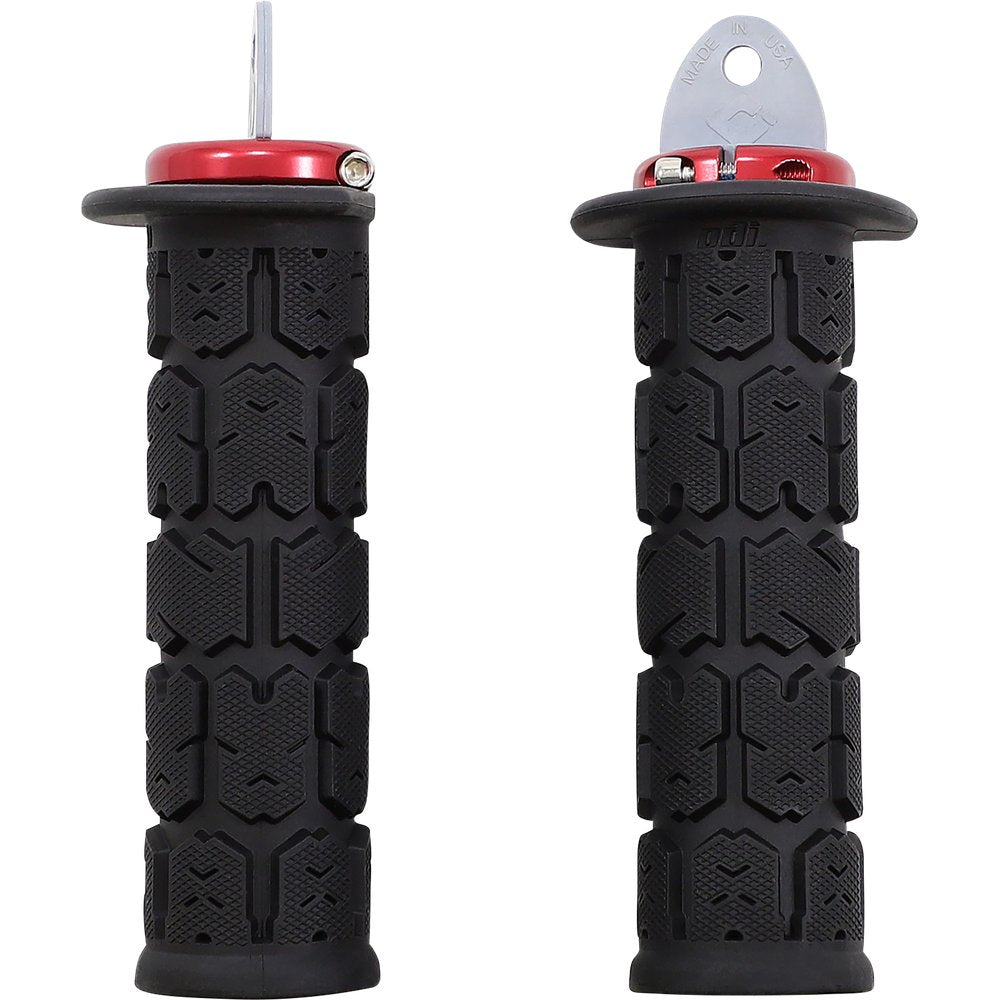 ODI Rogue ATV/PWC Grips - Black/Red J33RGB-R