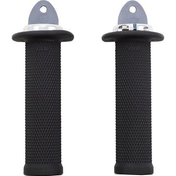 ODI Ruffian ATV/PWC Grips - Black/Silver J33RFB-S