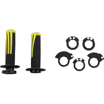 ODI Emig Pro V2 Lock-On Grips - Black/Yellow H36EPBY