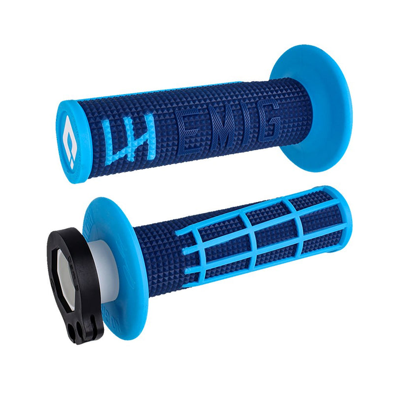 Odi EMIG 2.0 Lock-On Grips - Navy/Cyan H36E2DU
