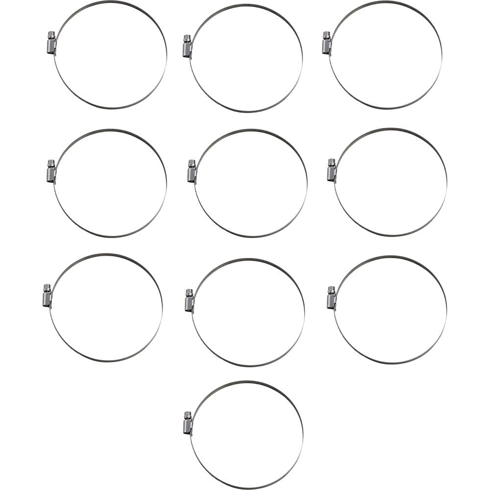 PARTS UNLIMITED Hose Clamps - Embossed - 100-120 mm - 10 Pack T03-6263-10