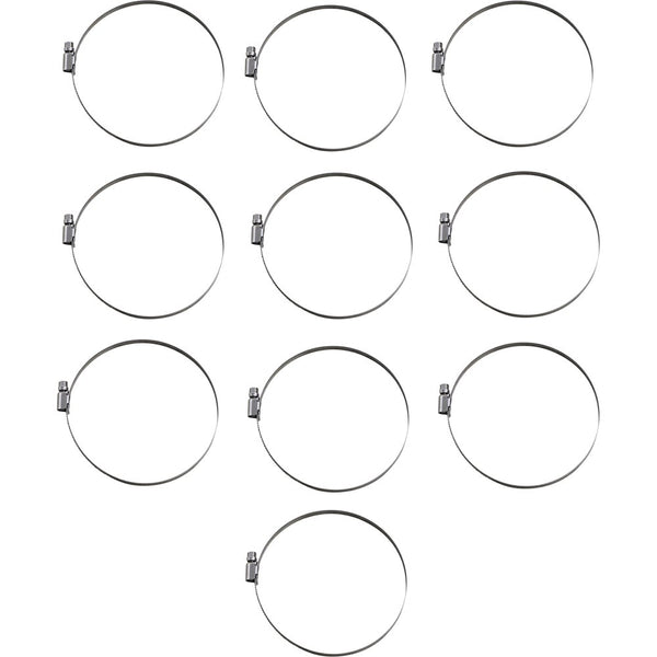 Parts Unlimited Hose Clamps - Embossed - 100-120 mm - 10 Pack T03-6263-10