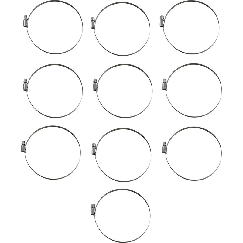 Parts Unlimited Hose Clamps - Embossed - 100-120 mm - 10 Pack T03-6263-10