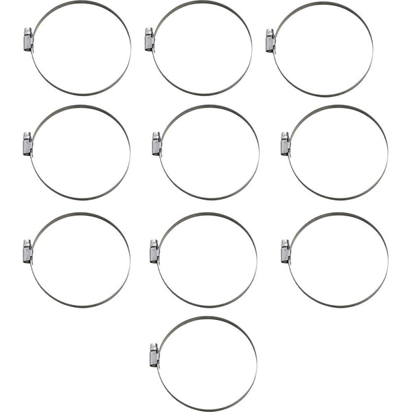 Parts Unlimited Hose Clamps - Embossed - 80-100 mm - 10 Pack T03-6262-10
