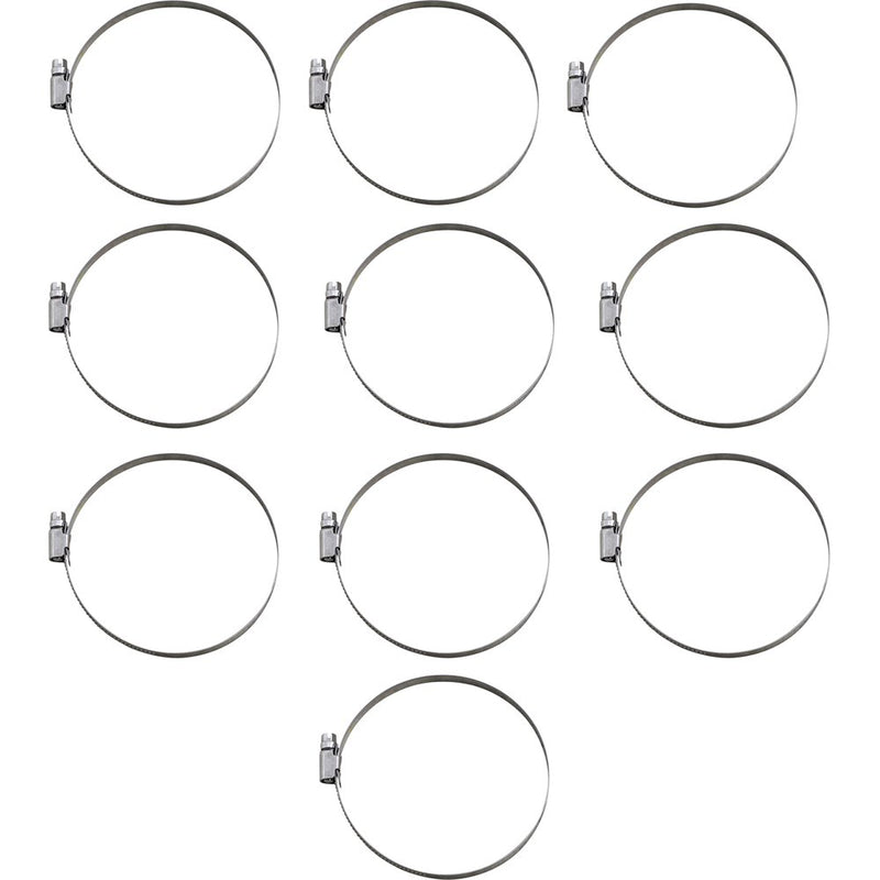 Parts Unlimited Hose Clamps - Embossed - 80-100 mm - 10 Pack T03-6262-10
