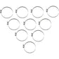 PARTS UNLIMITED Hose Clamps - Embossed - 60-80 mm - 10 Pack T03-6260-10